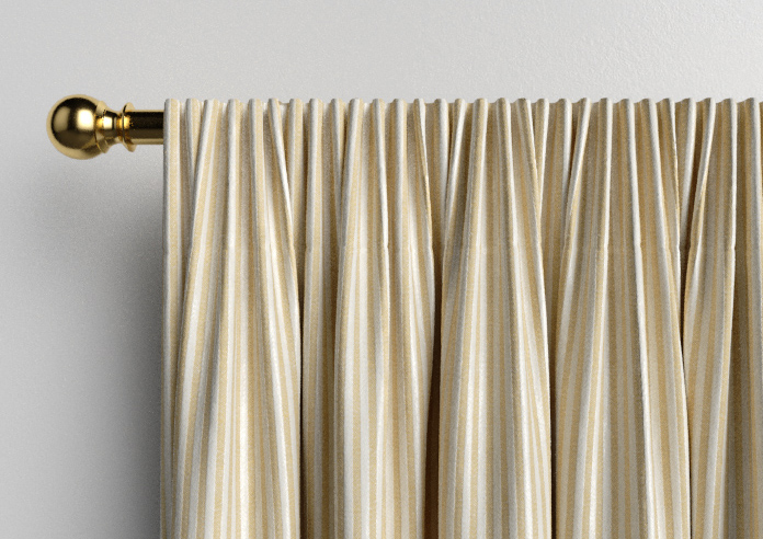 Emily Bond Oscar Stripe, Gold - Made to Measure Curtains - Image 9